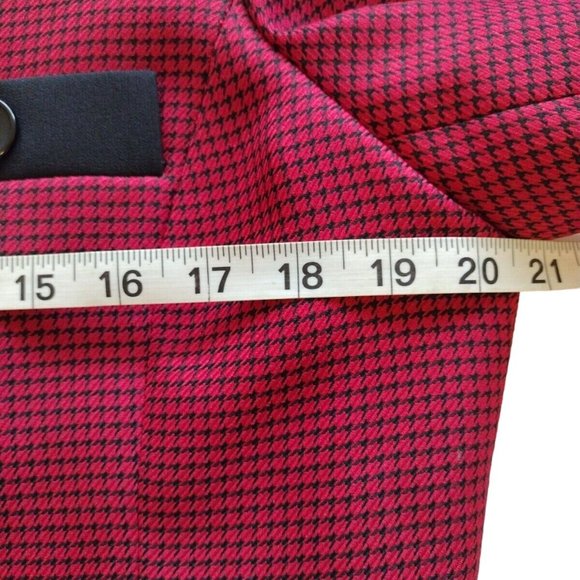 Le Suit Blazer Womens 12 Houndstoothe Button Up Office Professional Holiday - Picture 4 of 16